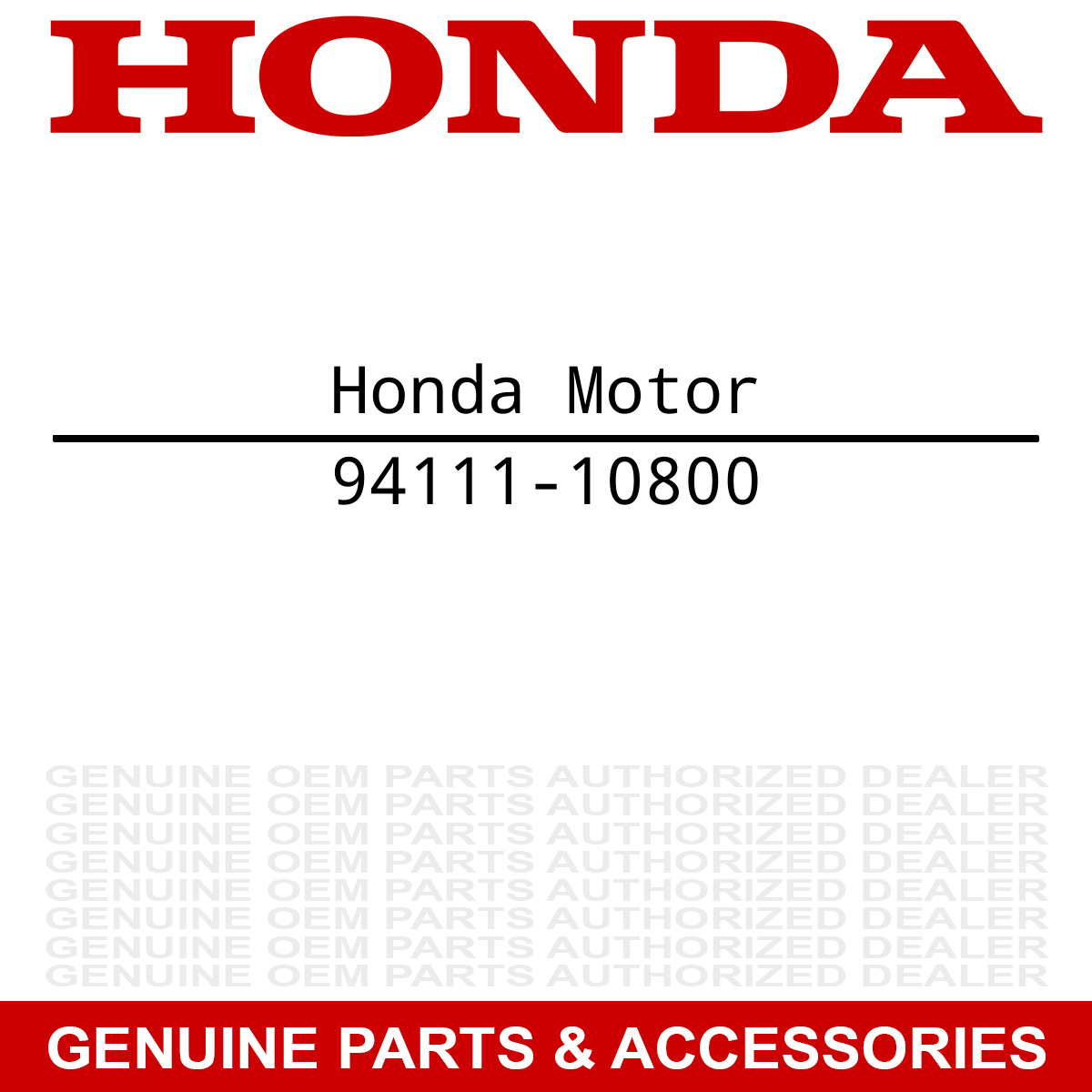 Honda 94111-10800 Washer Rincon Rancher Pioneer NX125 420 500 650 680 700