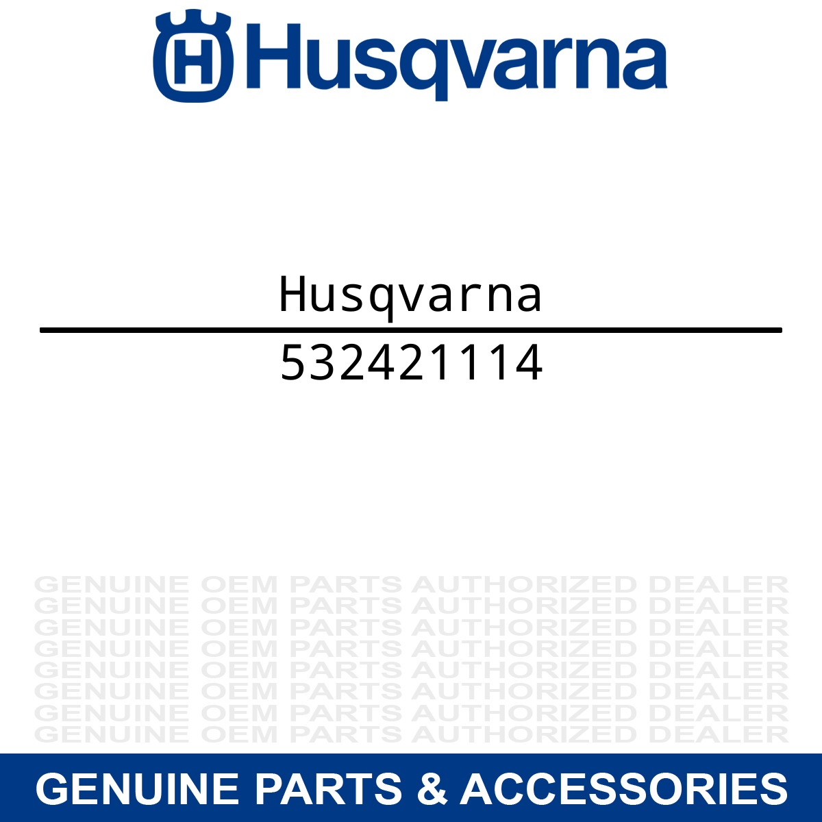 Husqvarna 532421114 Fitting