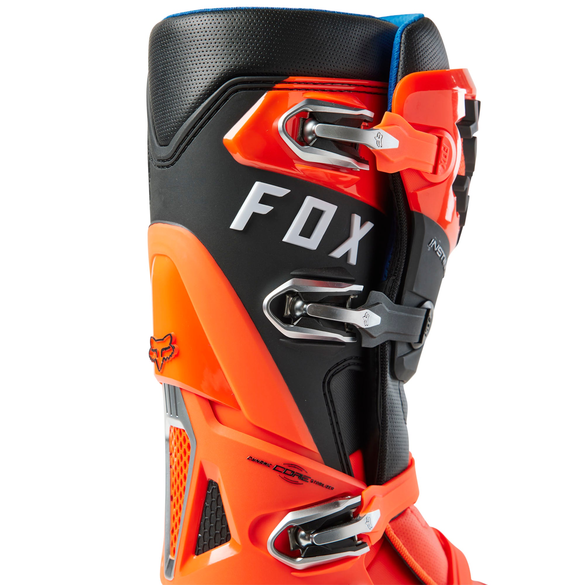 Fox Racing  Instinct Motocross Boots Ultratac TPU Plating Anti-Shock Flo Orange
