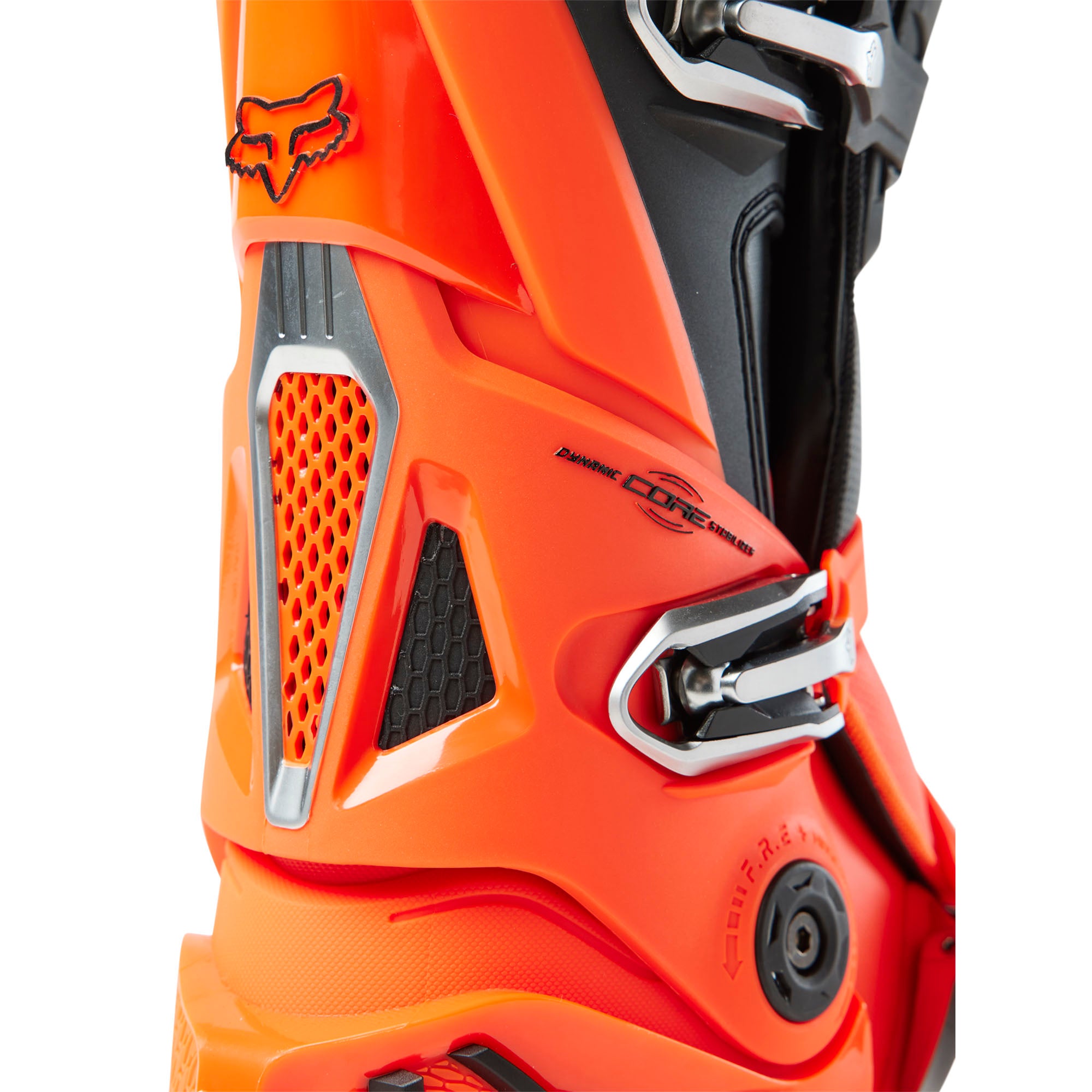Fox Racing  Instinct Motocross Boots Ultratac TPU Plating Anti-Shock Flo Orange