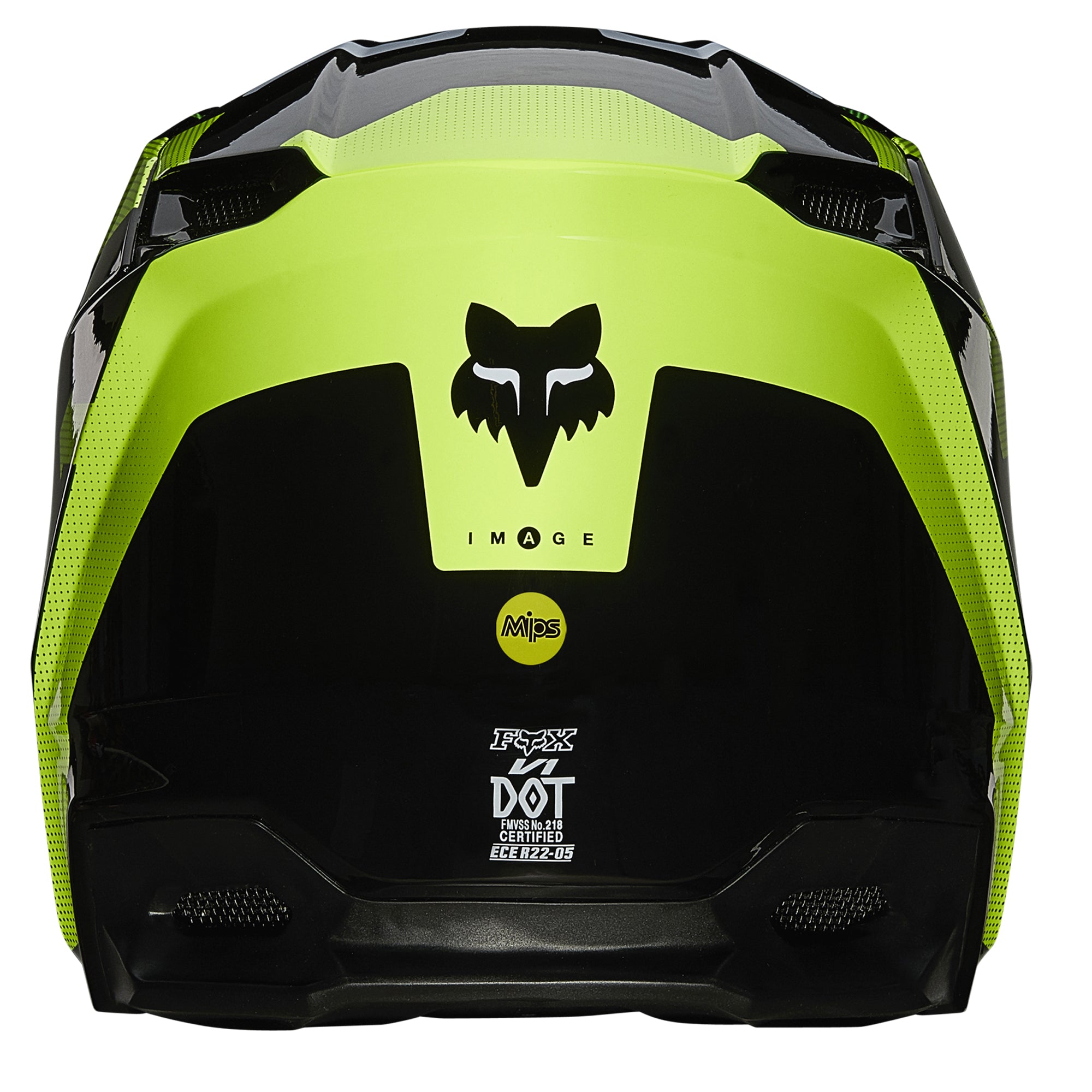 Fox Racing  Black V1 Tayzer Polycarbonate Motorocross Helmet MIPS ECE DOT