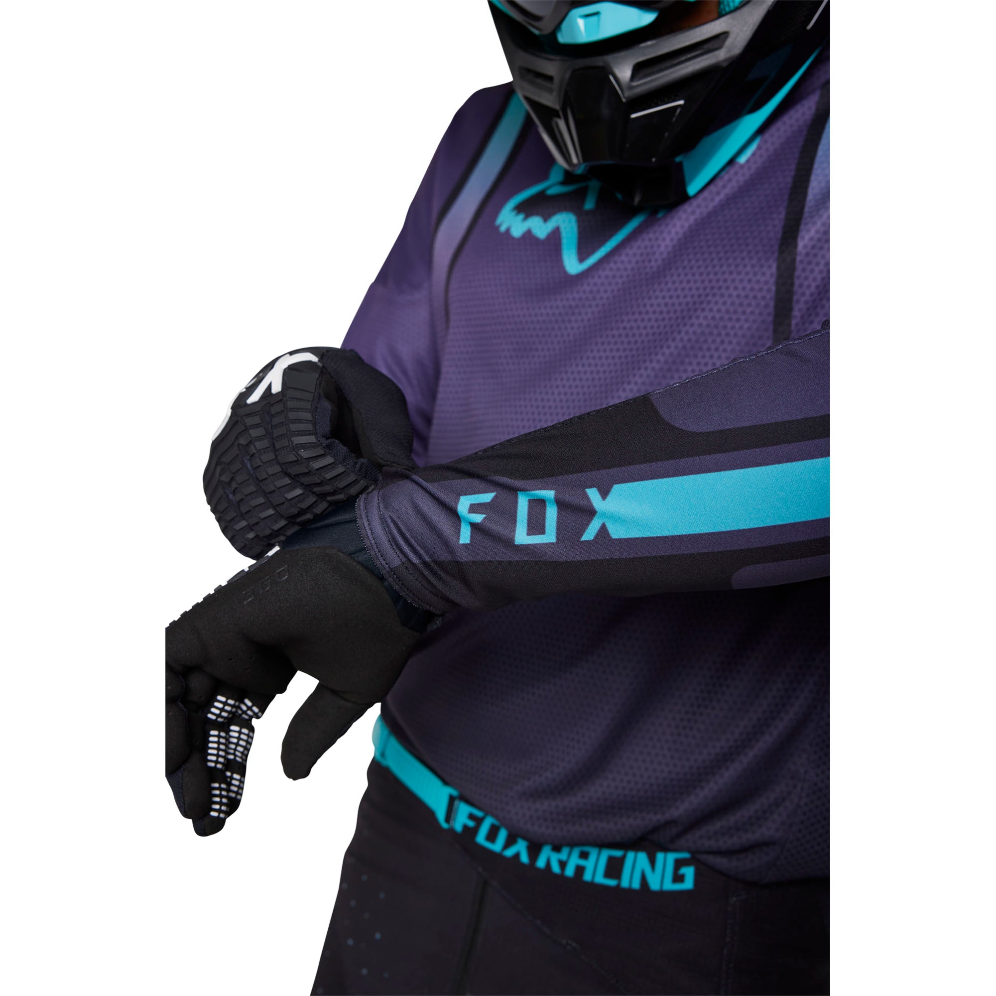 Fox Racing Mens Black Purple 360 Vizen Motocross Jersey Offroad MotoX  Collared