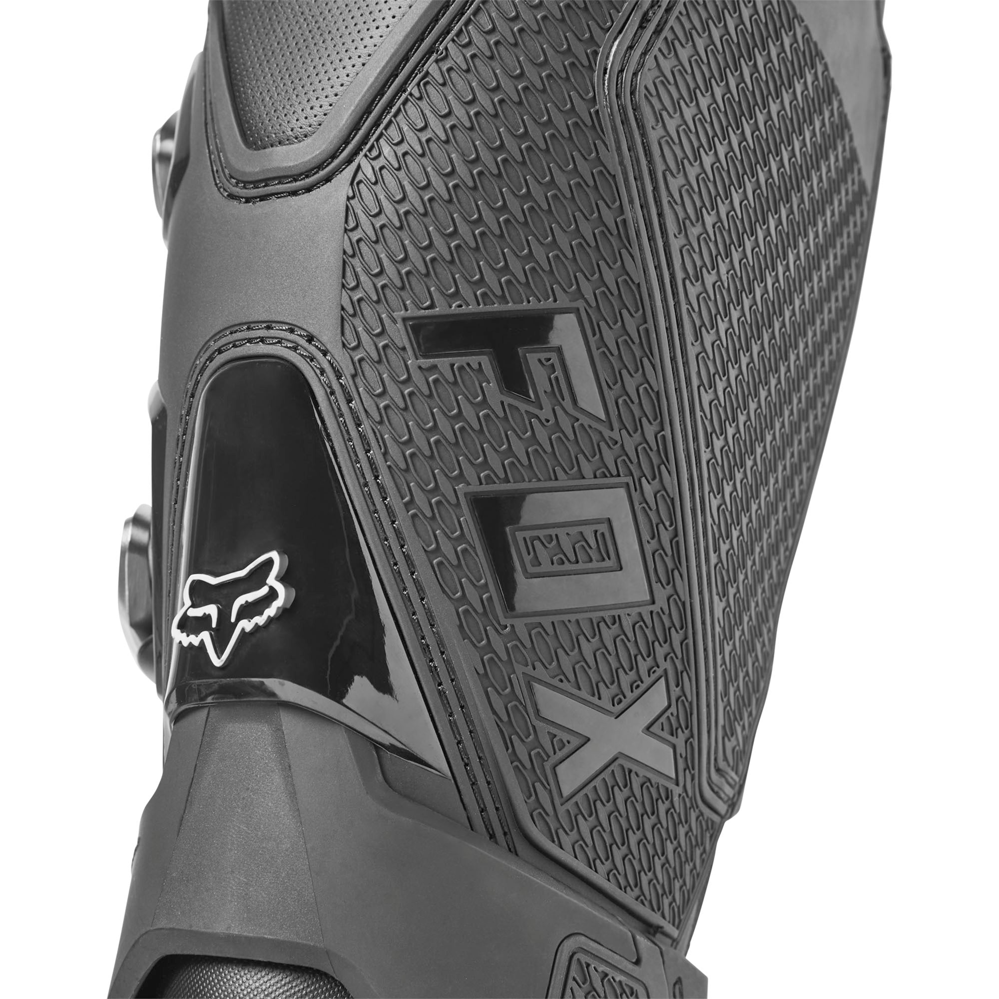 Fox Racing  Mens Motion X Motocross Boots Duratec TPU Slim Toe Box Buckle Black