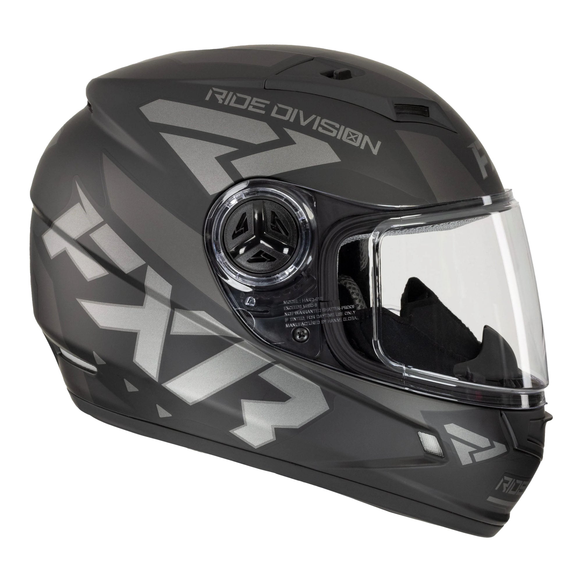 FXR  Youth Nitro Core Snowmobile Helmet Lightweight Quick Release Black Ops FMVSS 218