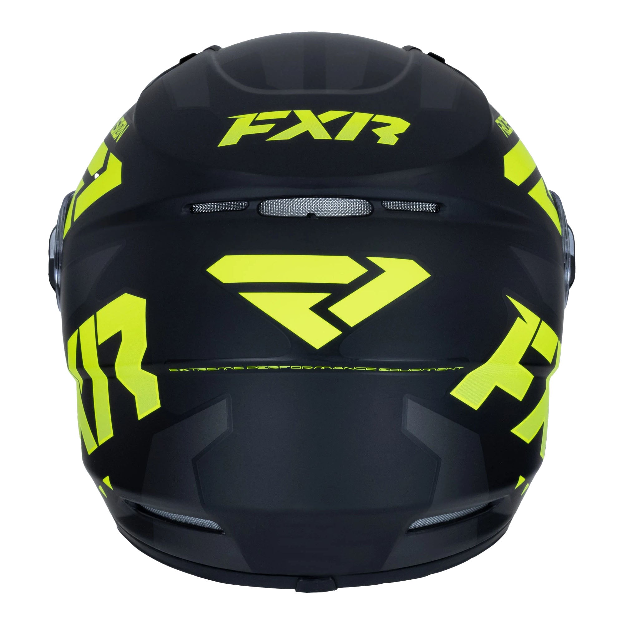 FXR  Youth Nitro Core Snowmobile Helmet Lightweight Quick Release Black Hi-Vis FMVSS 218