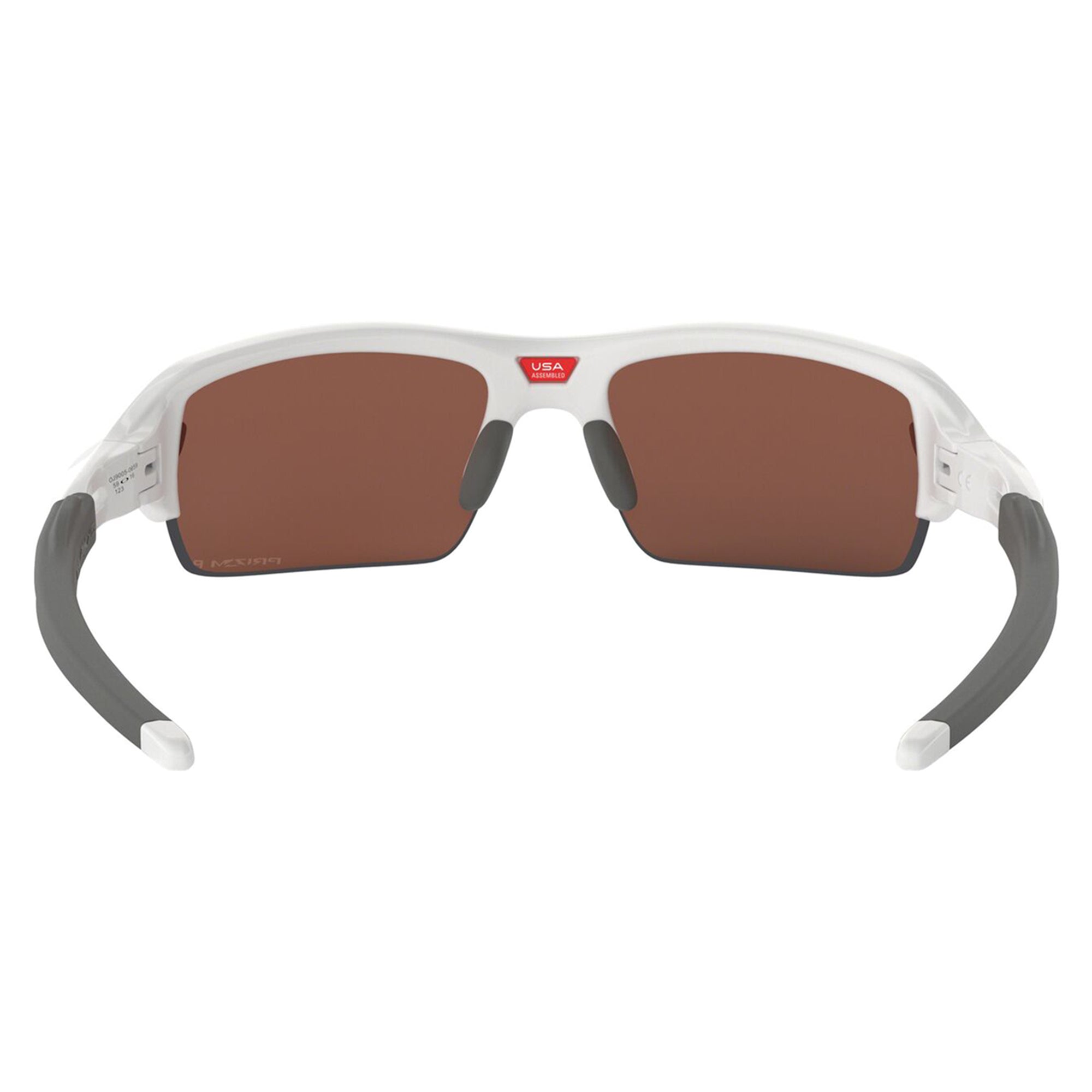 Oakley OJ9005-0659 Flak XS Sunglasses Youth Fit Polished White Frame Prizm Deep Water