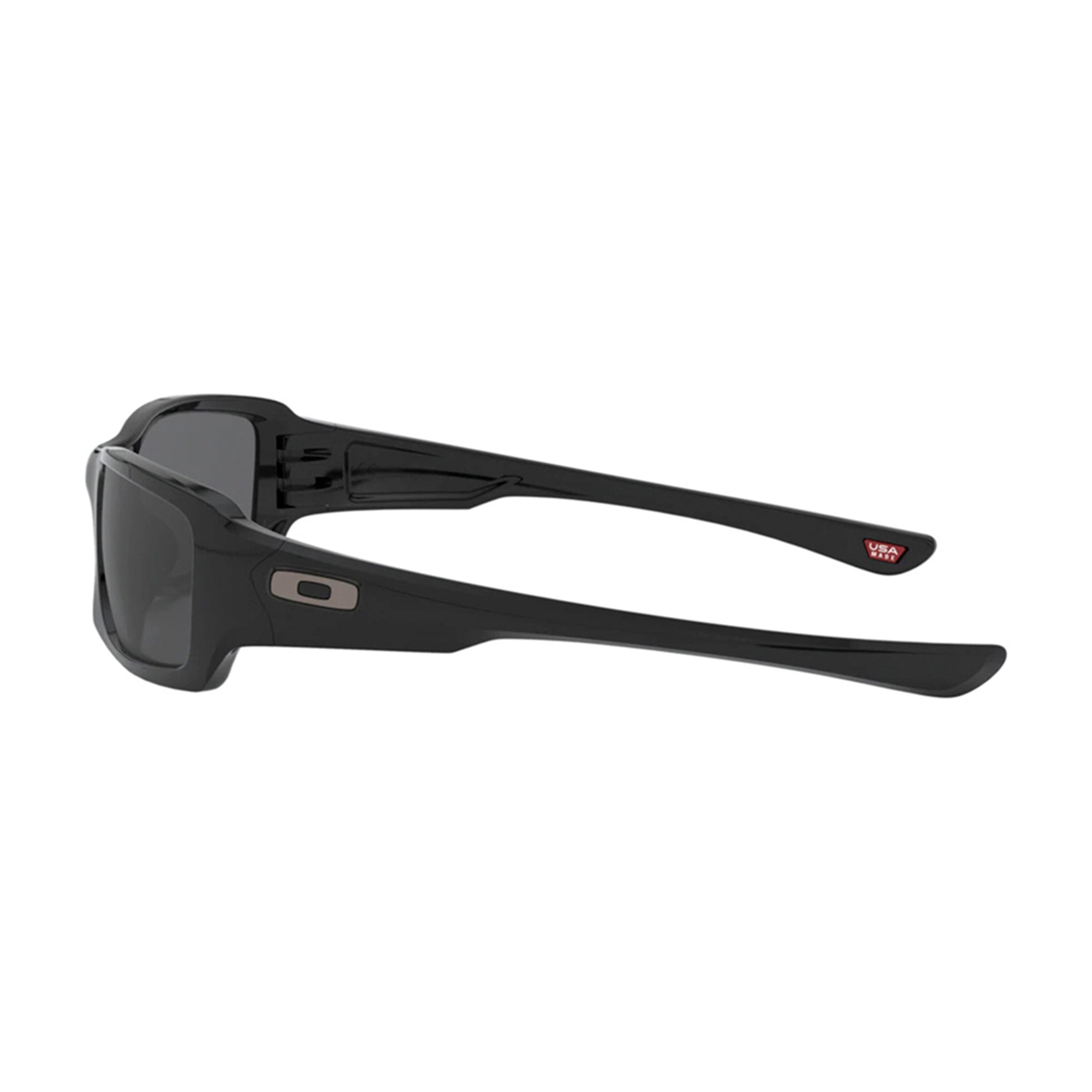 Oakley OO9238-04 Fives Squared Sunglasses Polished Black Frame Grey Lens